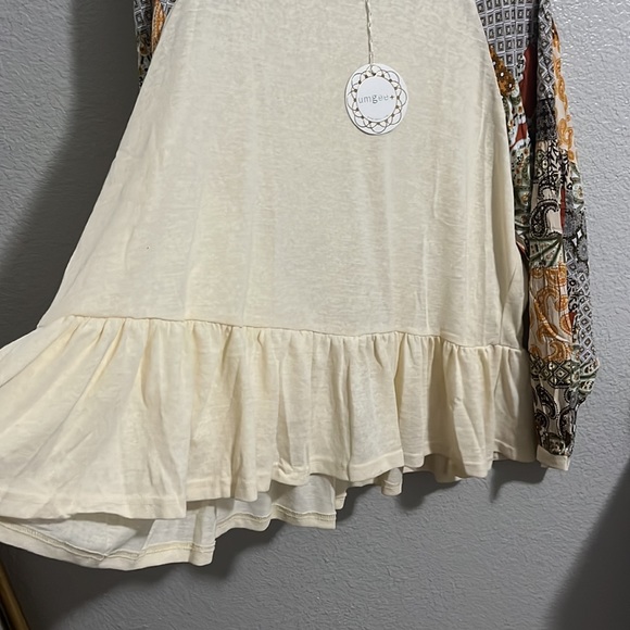 Umgee- 1X Boho long sleeve top - Picture 2 of 11